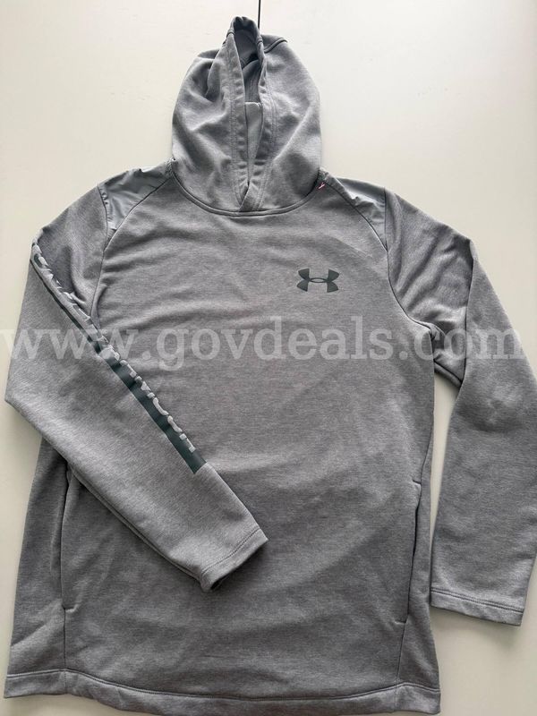 RARE/UNDER ARMOUR UA Tech 2.0 Hooded Shirt #1345716-011 MEN SIZE MEDIUM GREY *WILL SHIP*