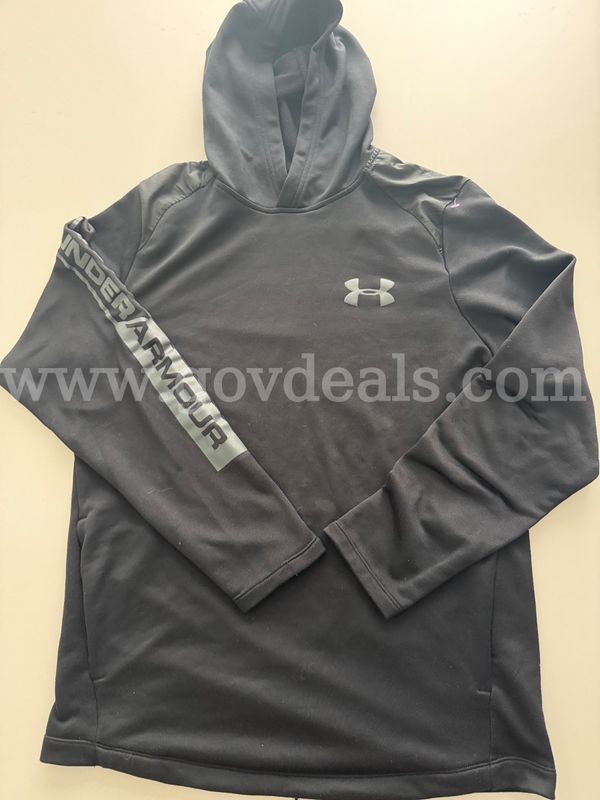 RARE/UNDER ARMOUR UA Tech 2.0 Hooded Shirt #1345716-001 MEN SIZE MEDIUM COLOR BLACK*WILL SHIP*