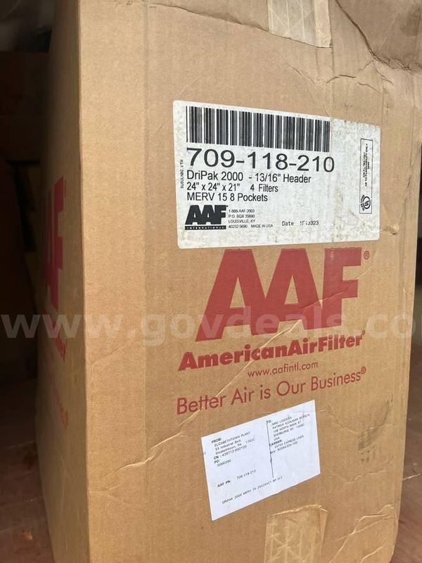 Aaf 4 Filters Dripack 2000 13/16" Header 24x24x21 Merv15 8 Pockets New In Box