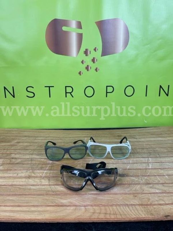 Lot of 3 Coherent Laser Goggles/KENTEK KXS-015C Laser Safety Glasses ( W904)