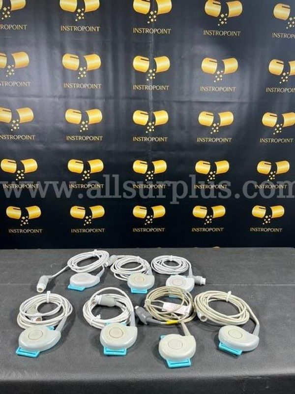 Lot of 8 GE Corometrics Nautilus US Fetal Ultrasound Transducer (AS169)