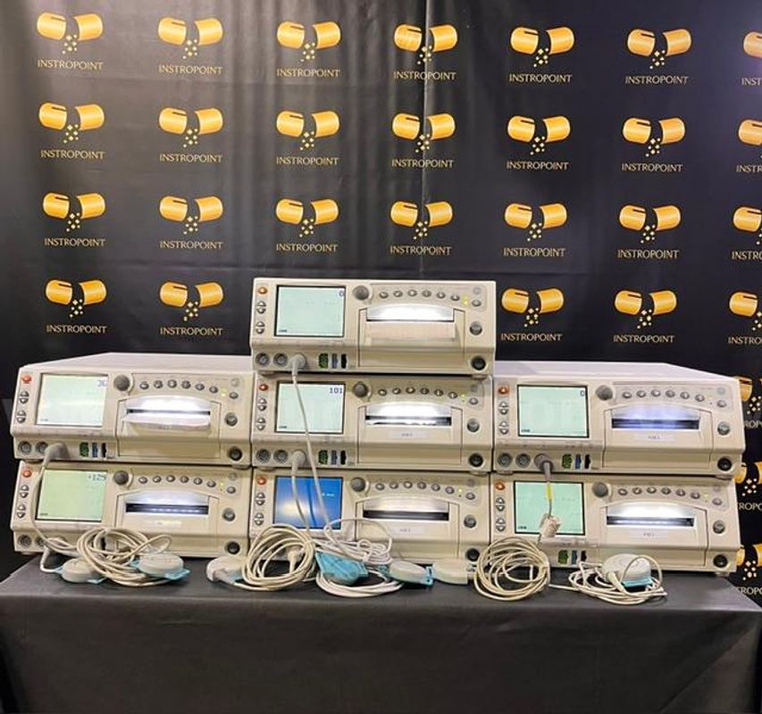 Lot of GE Corometrics 250CX Fetal Monitors with UA/ TOCO Transducers (AS8E)