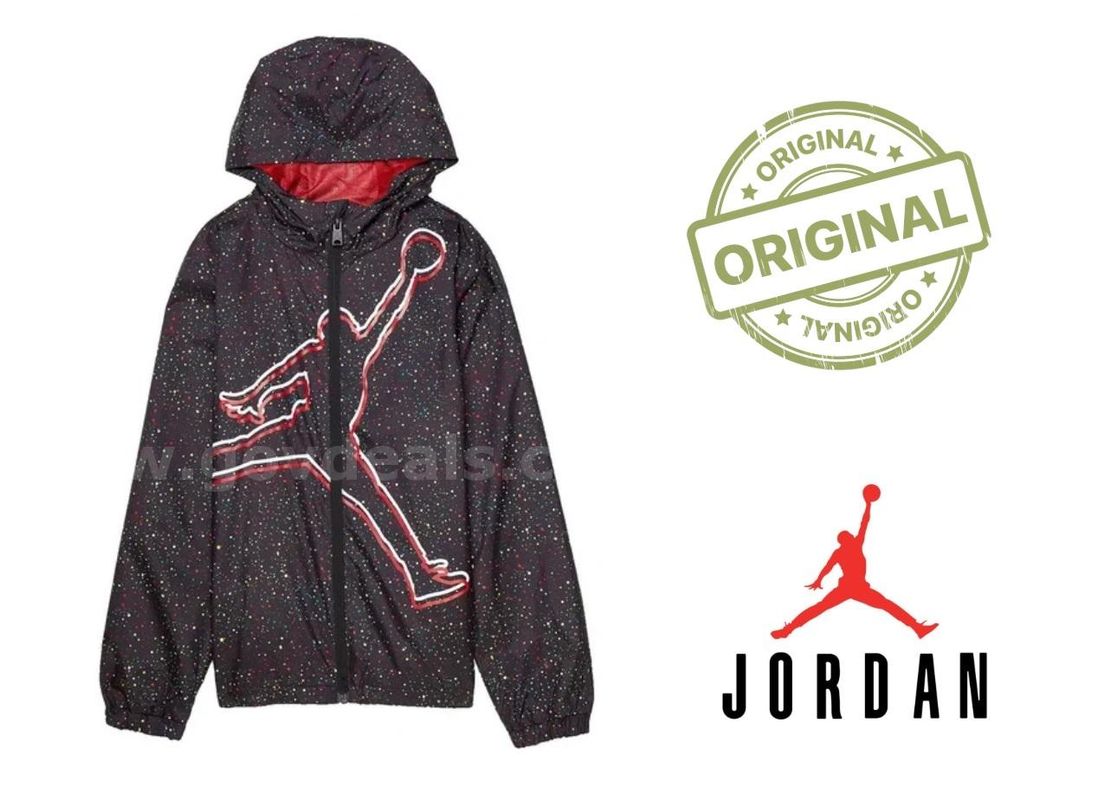 Original Jordan Hooded Windbreaker Jacket Coat (12-13 Years)
