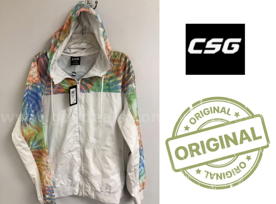 New Original CSG Palm Omega Jacket White Size XL