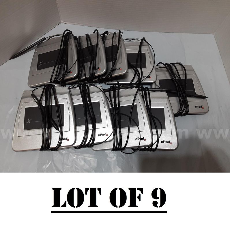 Lot of 9 - ePadLink ePad II USB 54-36999 Electronic Signature Capture Pad 24-92489