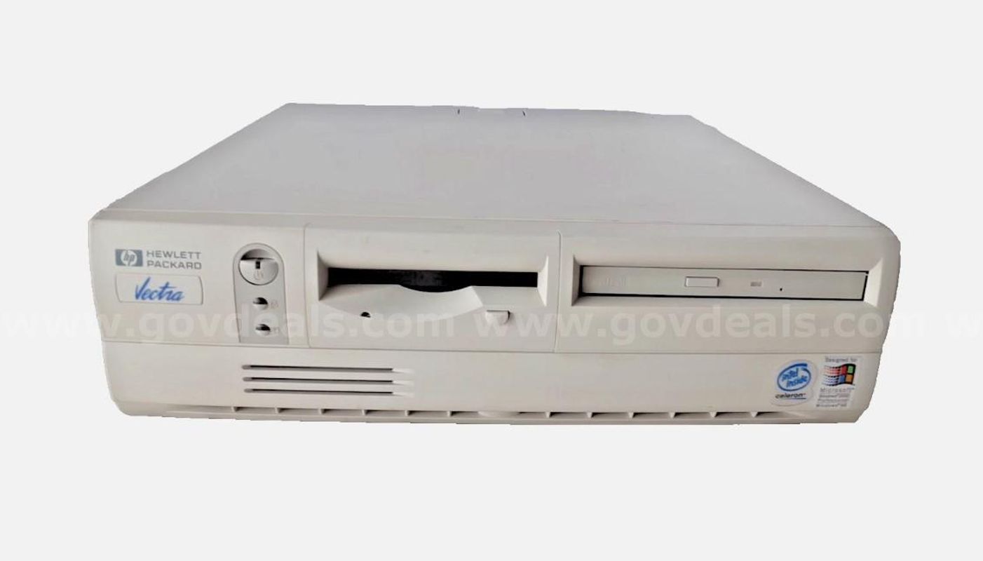 Vintage HP Vectra VL400 SF Celeron 700MHz RAM 128MB Retro Desktop PC