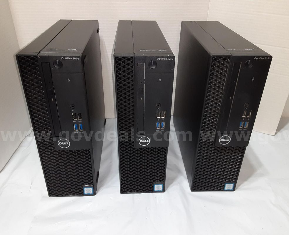 Lot of 3 - Dell Optiplex 3050 Core i5 7th Gen 4GB DDR4 RAM System Unit