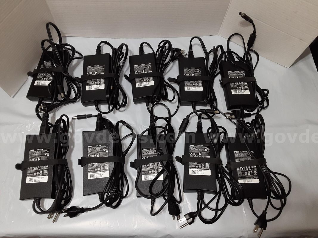 Lot of 10 - Dell 130 Watt Laptop Charger 130W 19.5V 6.7A Power Supply AC Adapter