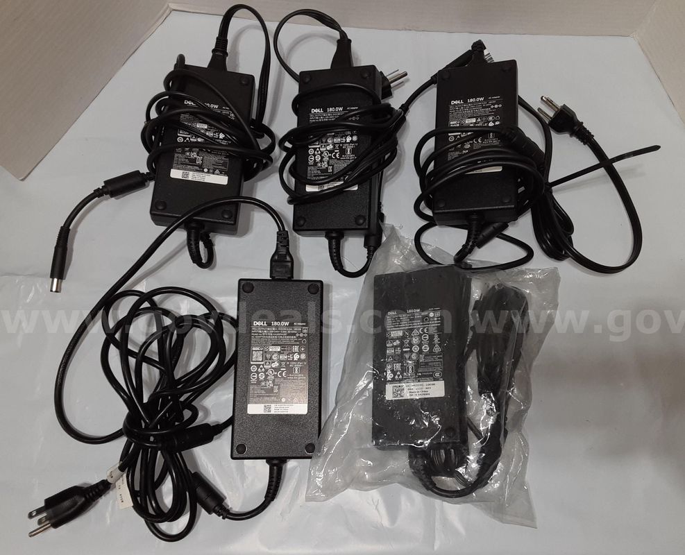 Lot of 5 - Dell 180 Watt Laptop Charger 180W 19.5V 9.23A Power Supply AC Adapter