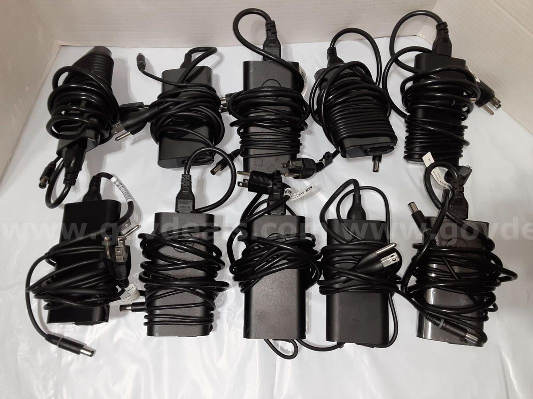 Lot of 10 - Dell 90 Watt Laptop Charger 90W 19.5V 4.62A Power Supply AC Adapter