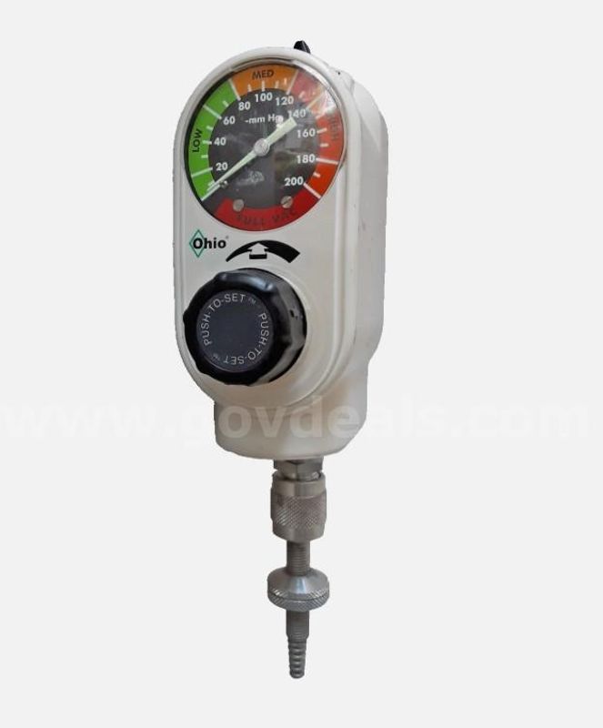 Ohio PISA Style 1251 Intermittent 200mmHg Medical Vacuum Regulator