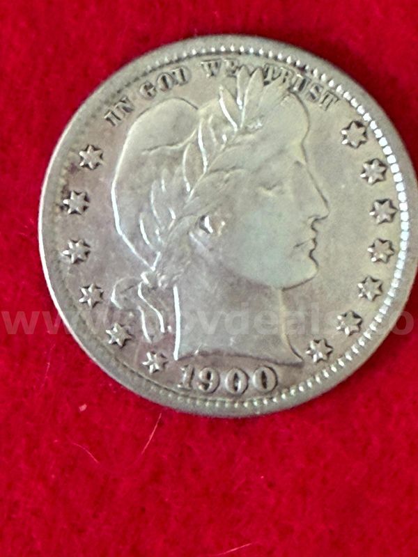Beautiful 1900 S Barber Quarter EF +++