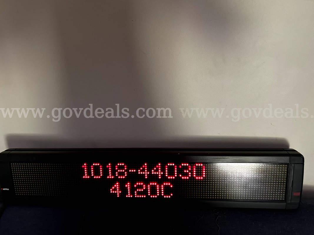Lot of (8) Adaptive Micro Systems "Alpha" LED Scrolling Message Signs