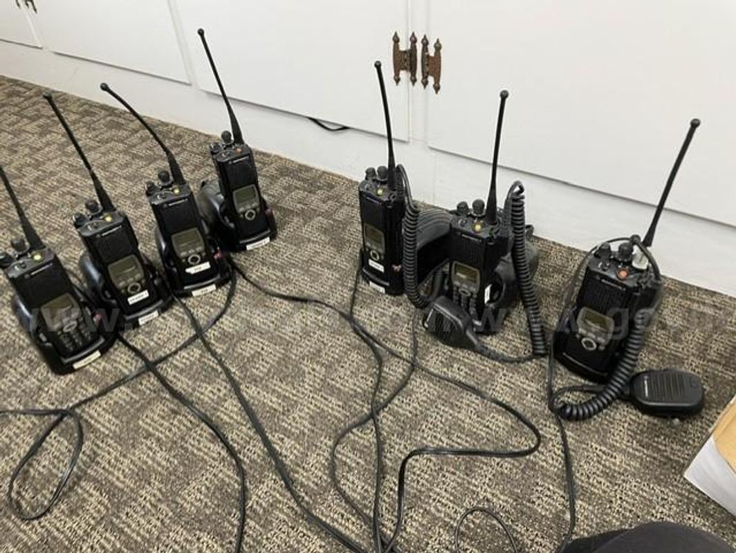 Lot of 7 Motorola XTS 5000 Portable Radios with IMPRES Chargers and Lots of Extras