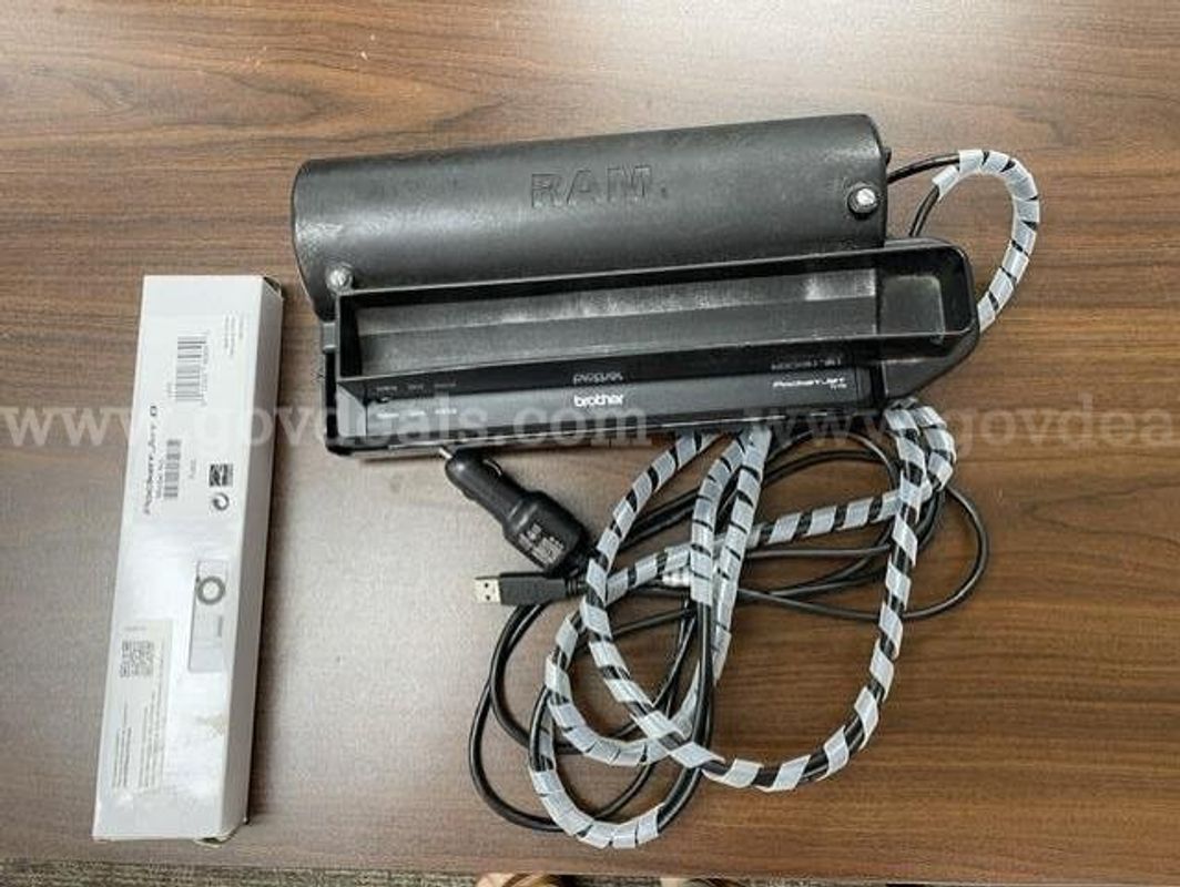 Pocket Jet Printers (2) lot with Car mount and 24 Rolls of Standard Thermal Paper