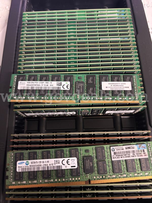 40pcs DDR4 ECC 16GB RAM MEMORY 2133 27 SK HYNIX 13 SAMSUNG