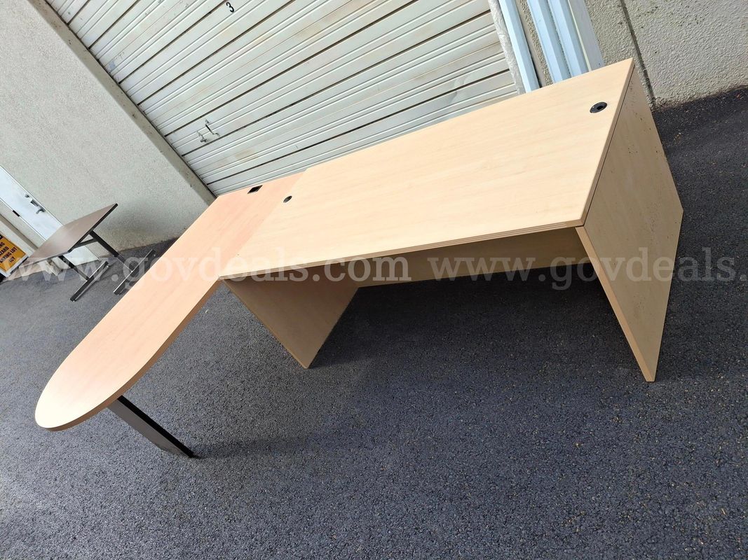 "L" Shaped desk with file drawer