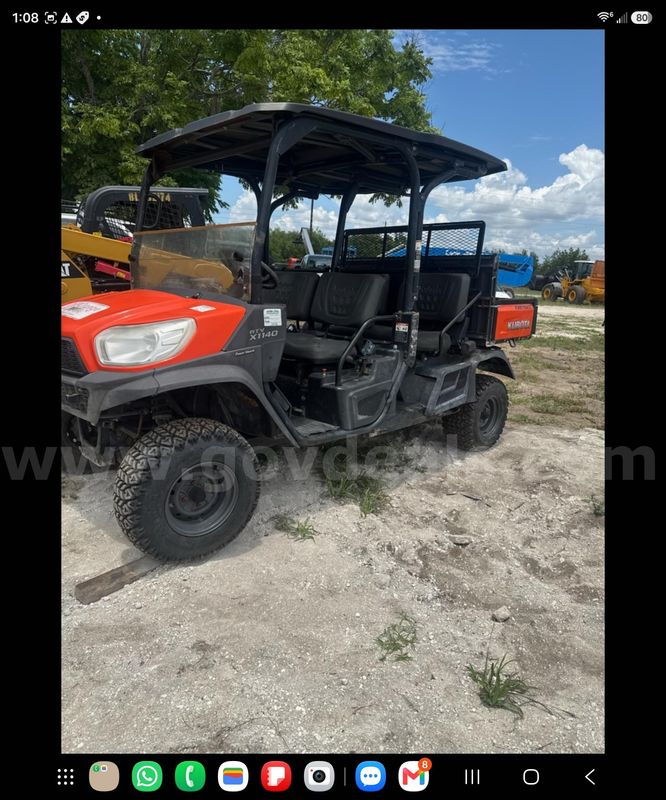 Kubota RTV-X1140WH 4x4 4 Diesel Utility Vehicle( No title)