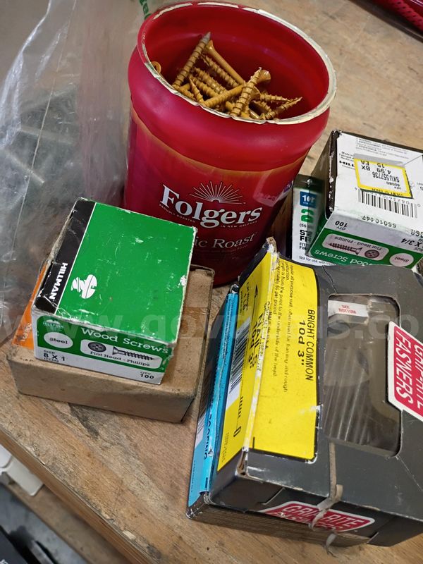Lot of Screws, Bolts and Nails