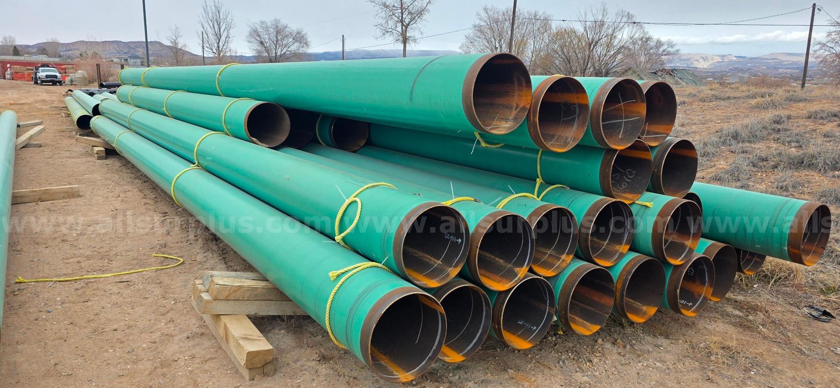 Line Pipe, 16in, .250 WT, API-5L X- 52, ERW 14-16 MILS FBE, Approx 43 JTS, 1,823Ft
