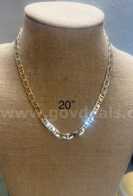 Beautiful, 20" Gucci Style, Real 24k Gold Plated Chain