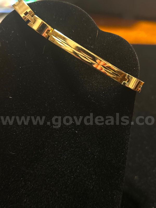 7” Southwest ID Bracelet! 24K Real Gold Plated