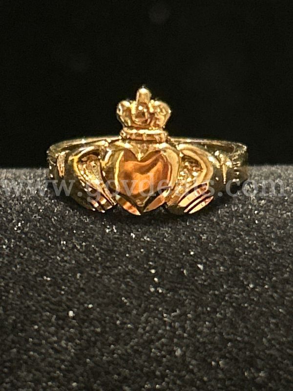 Size 4, Claddagh, Ring 24K Real Gold Filled