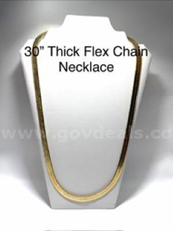 Gorgeous, 30 Inch, Thick, Real 24k Gold Filled, Flex Chain Necklace