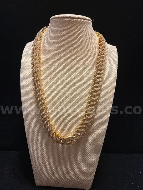 18Inch, Iced-Out Thorn Cuban Link Necklace, 4.4 oz, 24K Real Gold Plated FREE SHIPPING WITH BUY NOW
