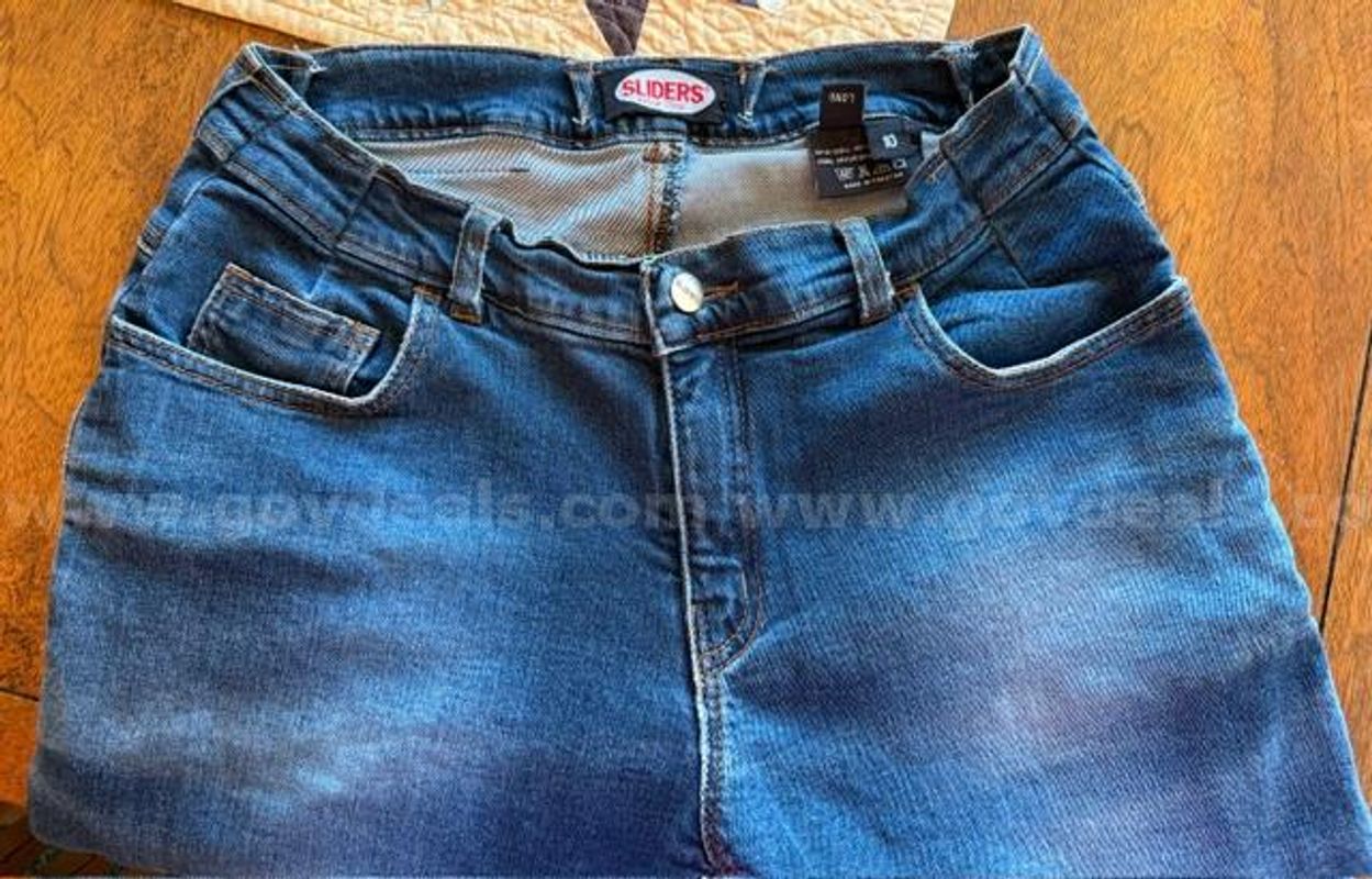 Size 10, Ladies, Long, Sliders, Jeans