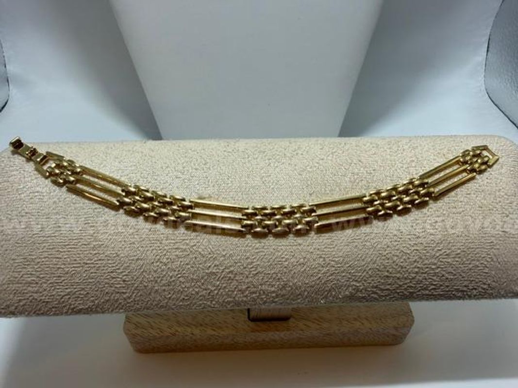 Beautiful, 7" ID Mesh Bracelet, 24k Real Gold Filled