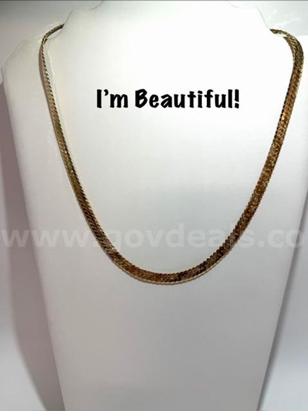 Gorgeous, 22 Inch, Flex Chain Necklace, Real 24k Gold Filled