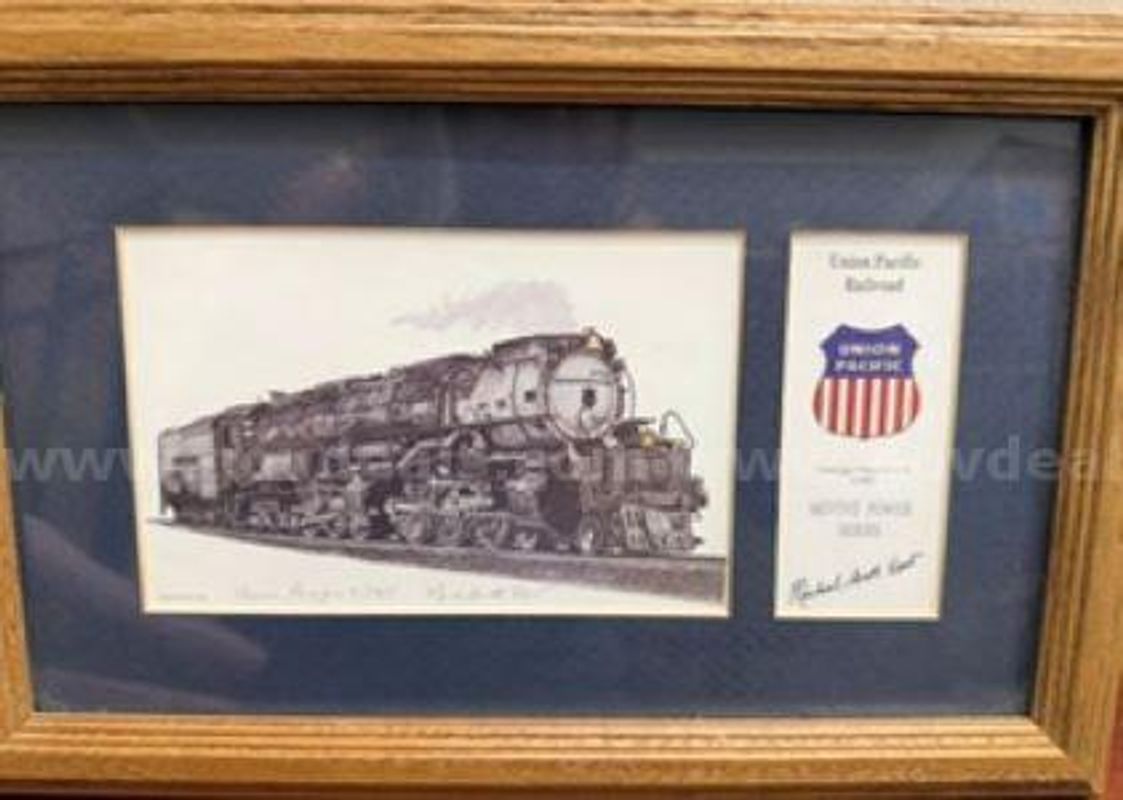 Framed Union Pacific Railroad Art Print