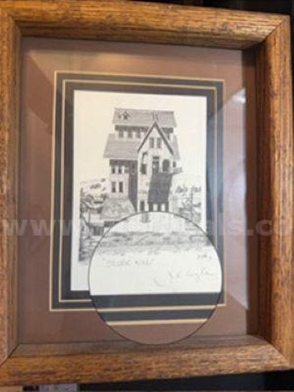 Vintage, Silver King, Signed Pen, and Ink Lithograph . Not Authenticated. Excellent Condition