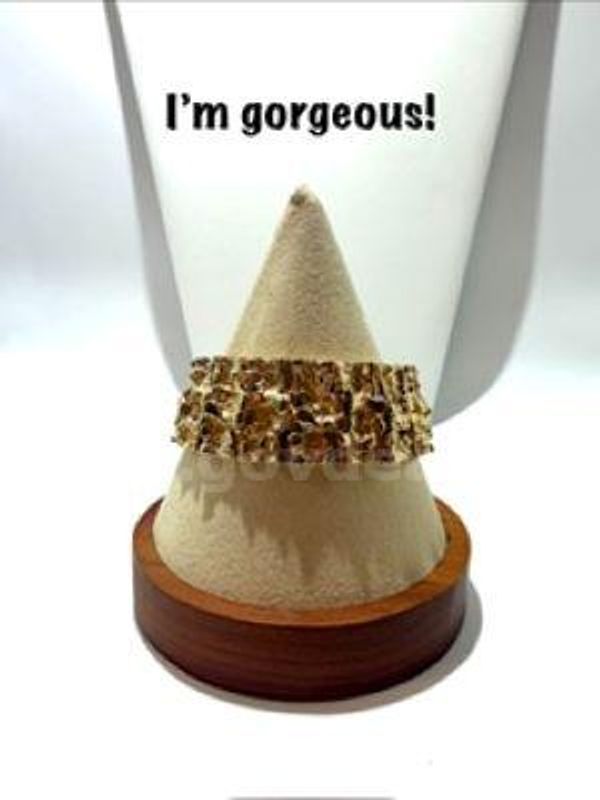 Beautiful, 7 Inch, Real 24k Gold Filled, Nugget Bracelet
