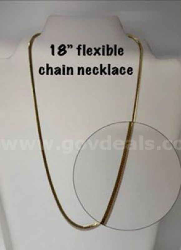 Gorgeous, 18", Thin Flex, Real 24k Gold Filled, Chain Necklace