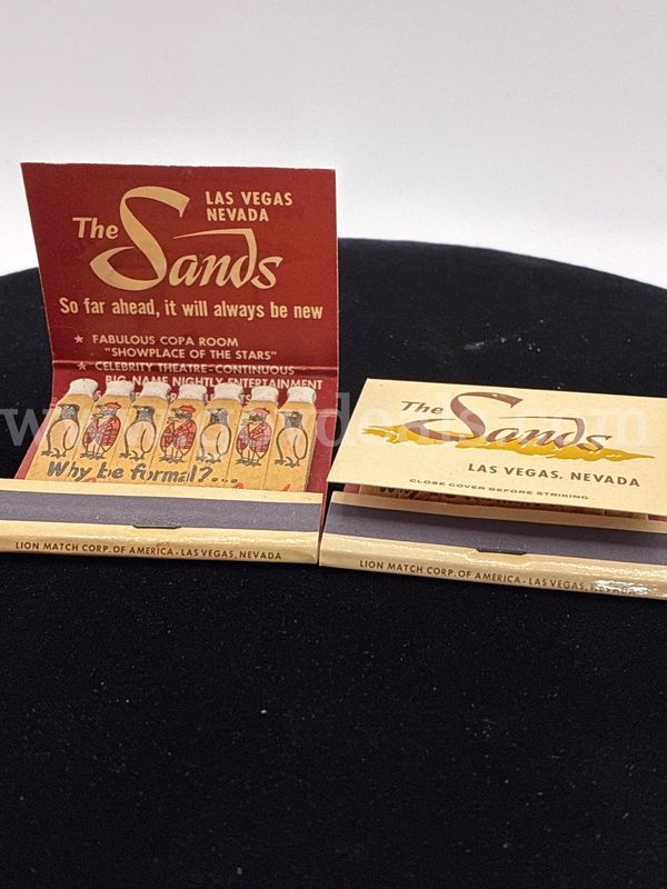 (2) Vintage Unused Full Detail Las Vegas Sands Matchbooks. Read⬇️