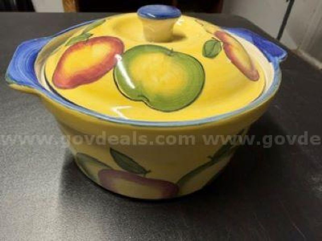 Vintage Pottery, Bread Bowl, Unauthenticated,