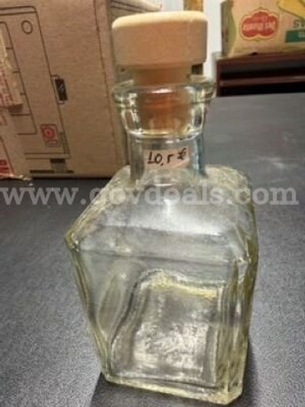 Vintage Rectangle, Glass Bottle