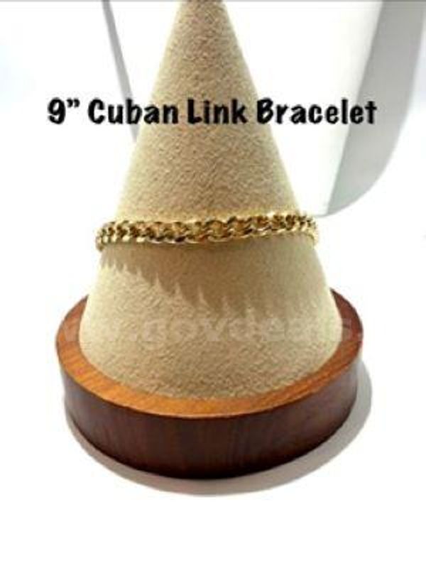 Gorgeous, Real 24k Gold Filled, Men's, 9”, Cuban Link Bracelet