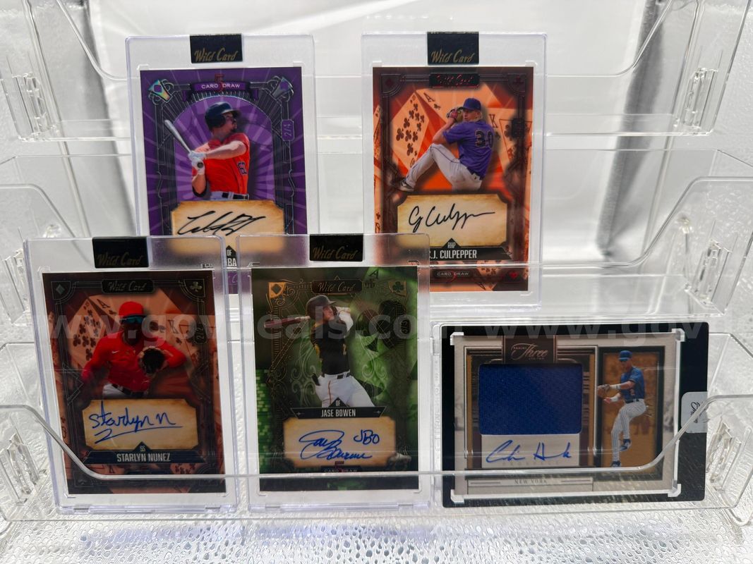 Autographed Baseball Card Lot