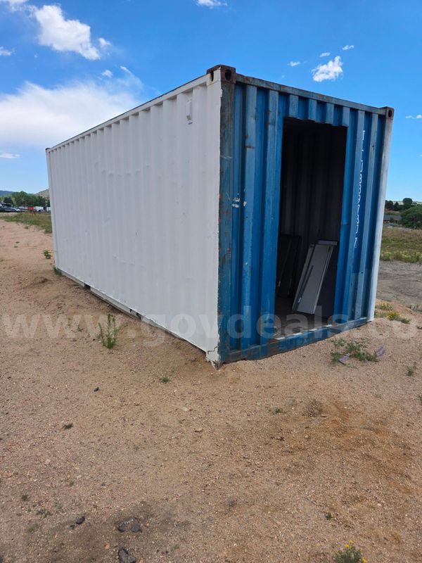 20 foot conex container with door frame cutout