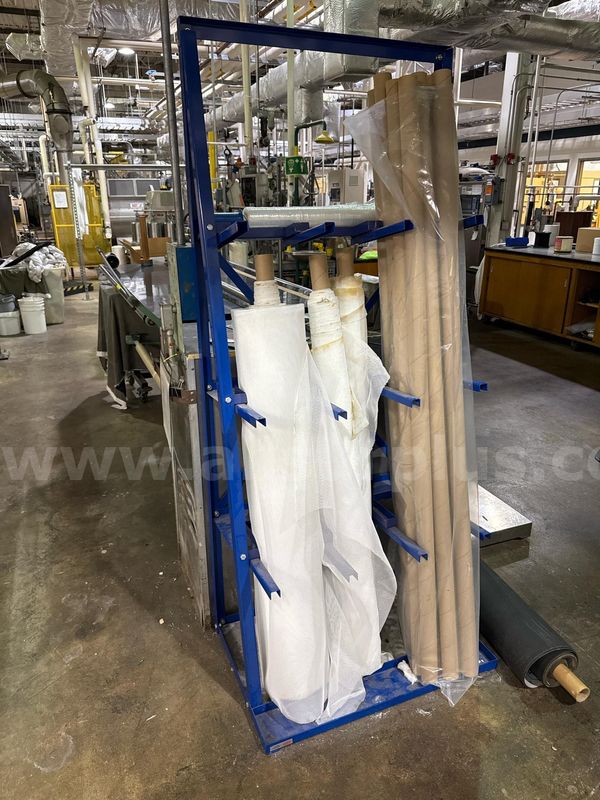 Blue Material Rack