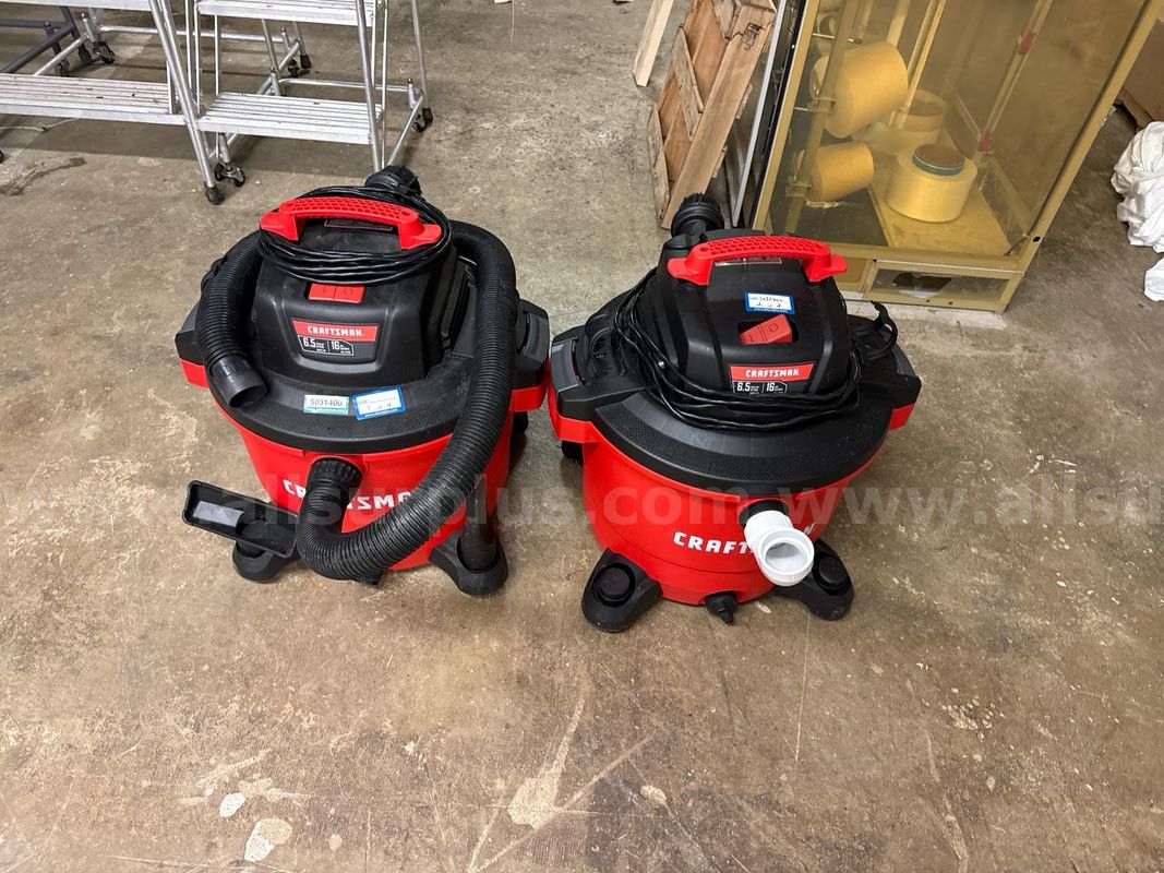 Qty. 2 Craftsman 16 Gal Shopvacs