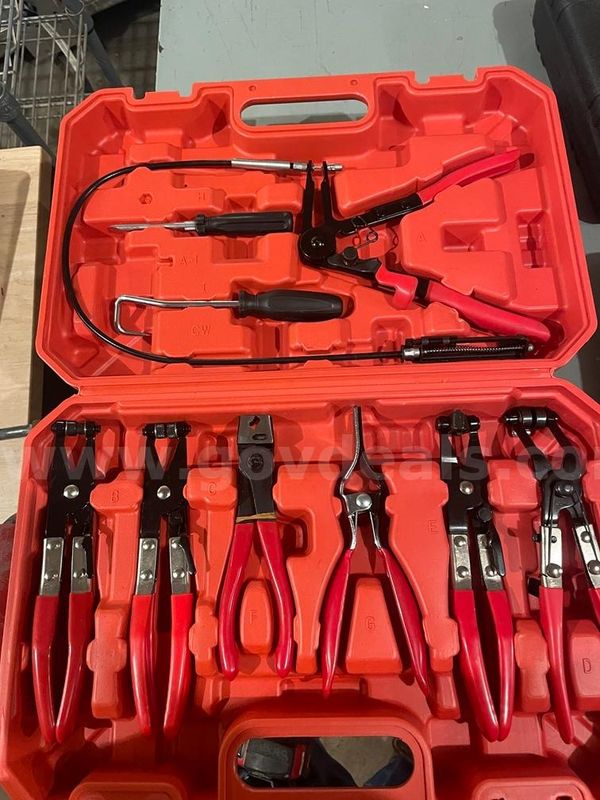 Hose Clamp Plier Set with Plastic Case (9- Piece)