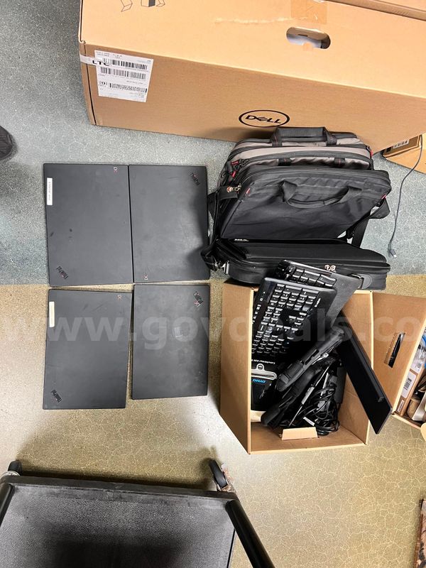 Laptops, laptop cases, misc equipment