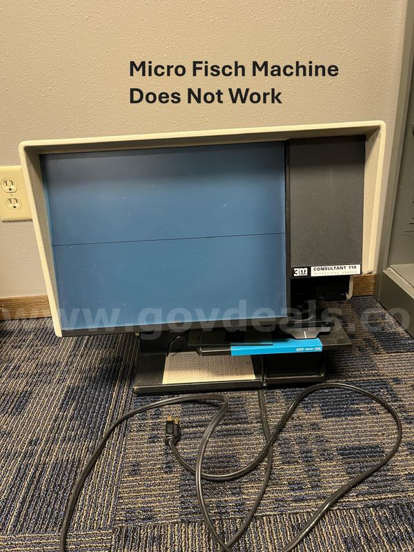 Microfiche Machine - nonworking