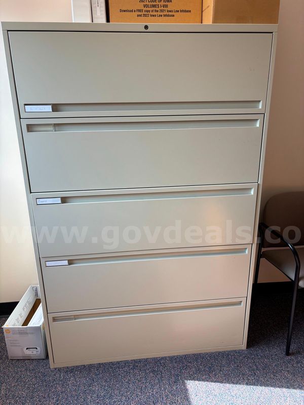 5-drawer file cabinet
