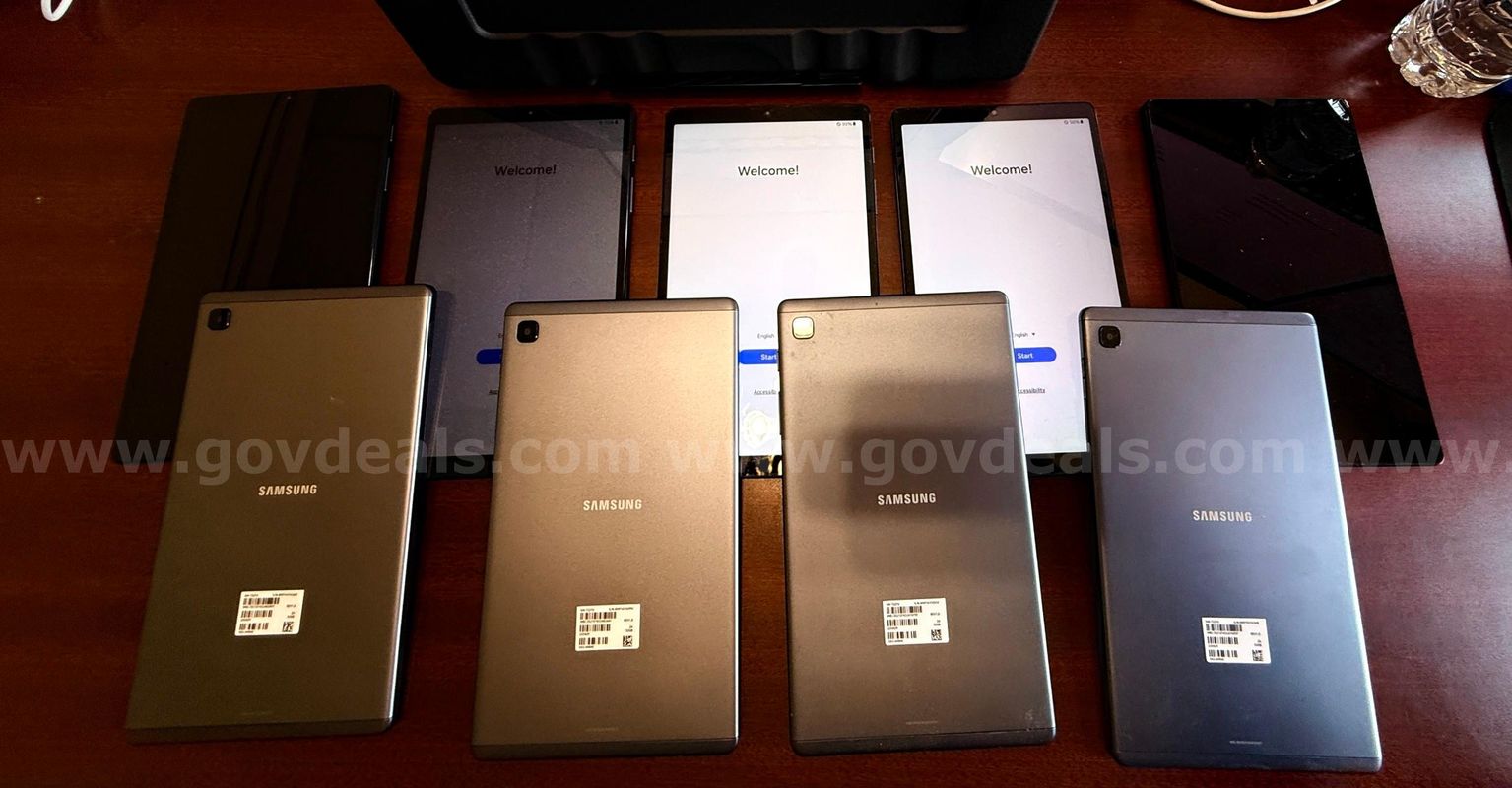Lot of 9 Samsung Galaxy Tab A7 Lite 32GB Unlocked AT&T Tablets Tested Working