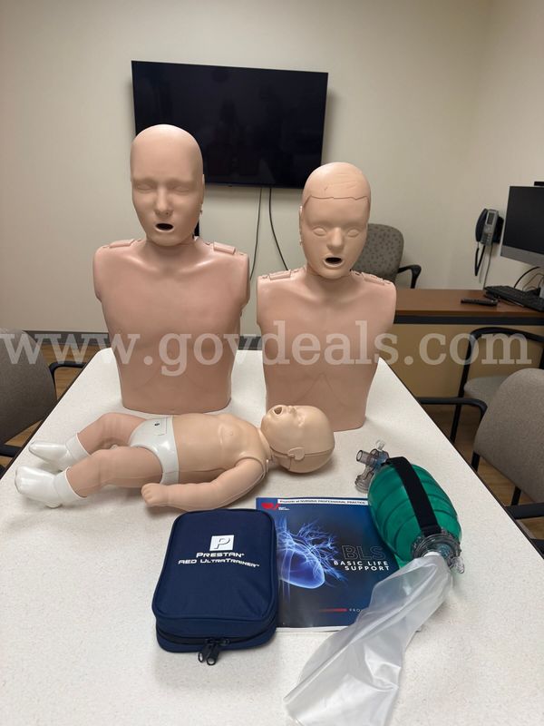 CPR Equipment (Mannequins, Booklets, Re-breather Masks, DVDs, Storage Bags)